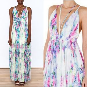 Women’s Strappy Watercolor Maxi - Small